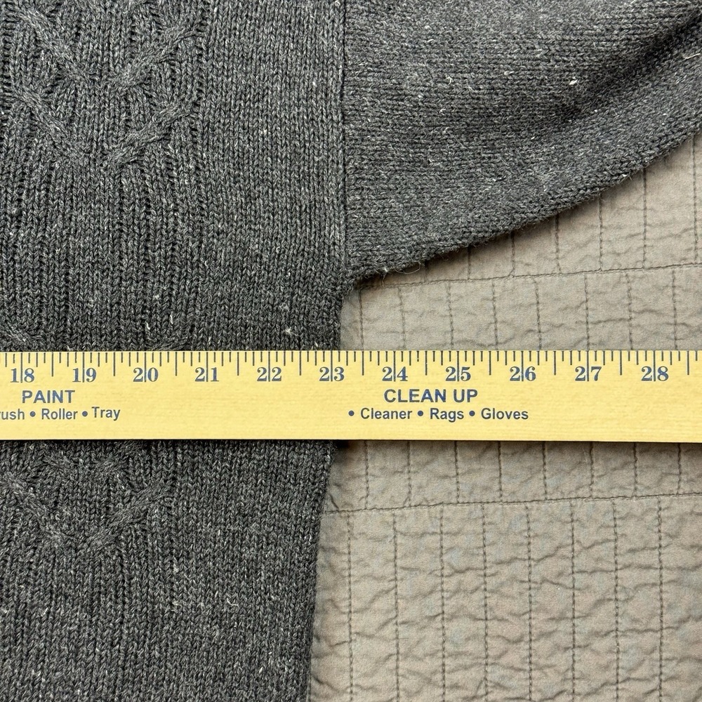 Vtg Stone Haven Sweater Men Large Cable Knit Argyle Striped Grandpa Dad Retro - Picture 7 of 9